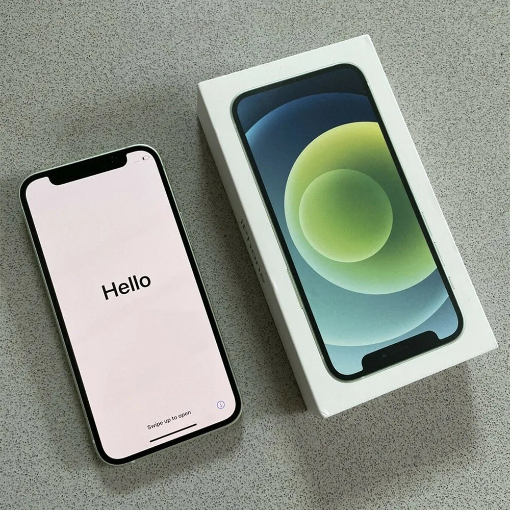 Original Apple iPhone 12 Mini 12Mini 5.4" OLED RAM 4GB ROM 64/128/256GB A14 IOS Face ID NFC 5G 99% New Unlocked Cell Phone