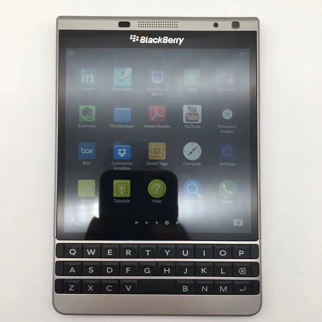 Blackberry Passport Silver Edition Q30-4 Refurbished-Unlocked Q30 4G LTE TFT 3GB RAM 32GB ROM 13.0MP 3450mAh Cell Phone
