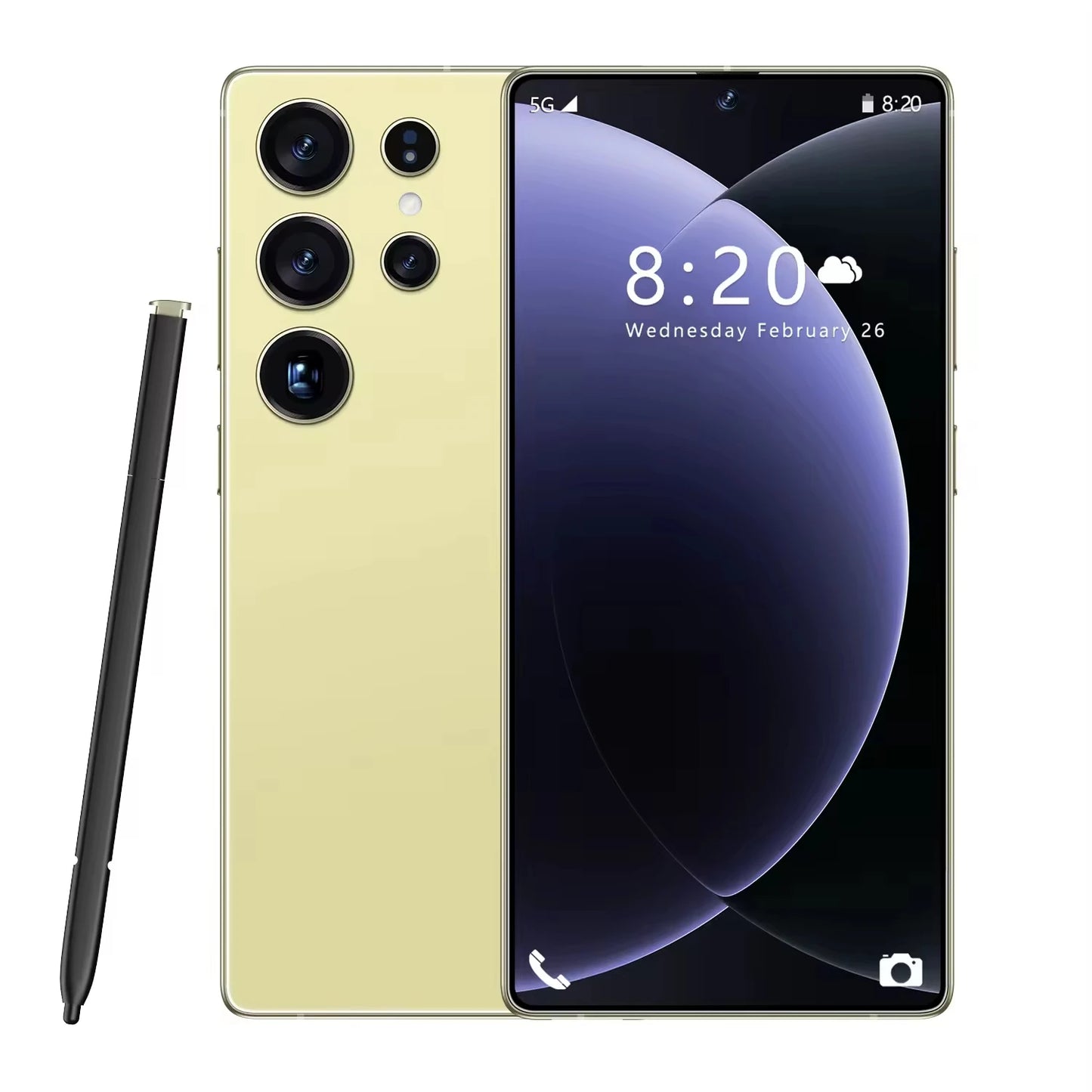 Original S26 Ultra SmartPhone 5G 7.3HD Screen 16G+1TB 8000Mah 72MP Android14 Dual Sim Face Unlock LTE/CDMA Cellular Mobile