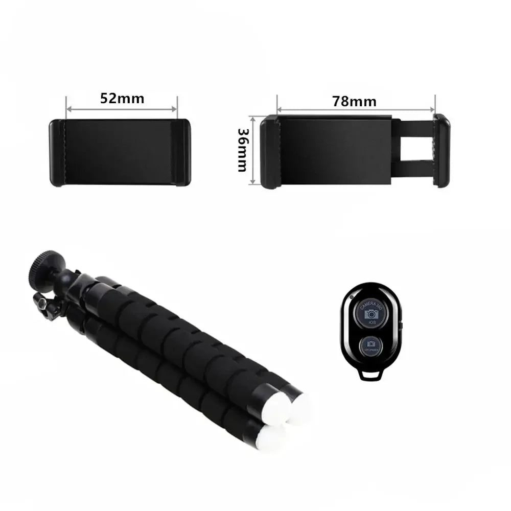 Smartphone Universal Tripod Phone Tripod for Mobile Monopod Tripod for Camera Holder Selfie Bluetooth-compatible Remote Shutter