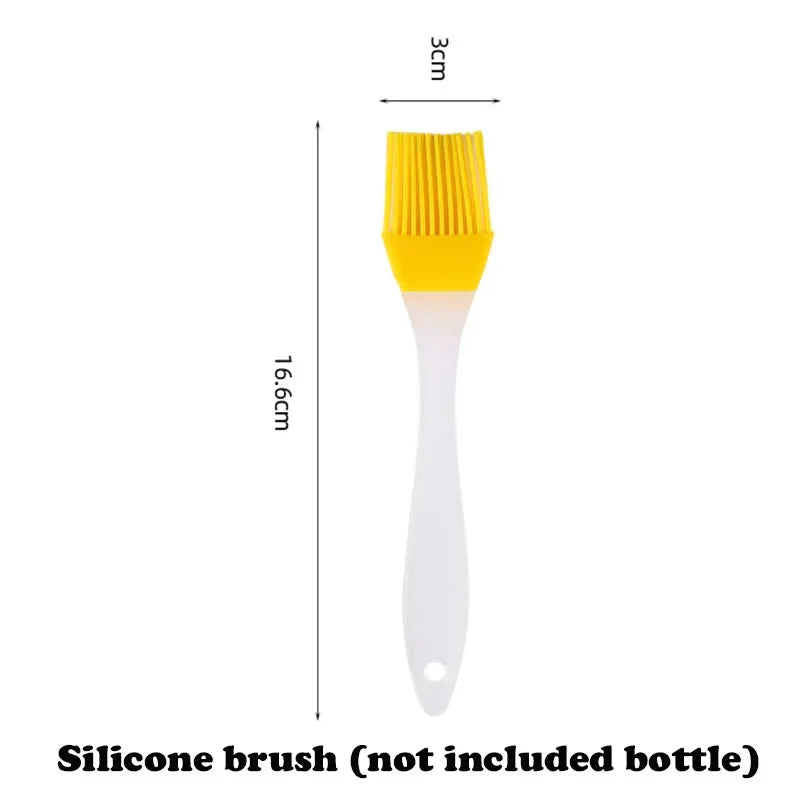 200/300/500ml Oil Spray Bottle BBQ Cooking Olive Oil Sprayer Plastic Baking Oil Spray Empty Bottle Vinegar Bottle Or Oil brush
