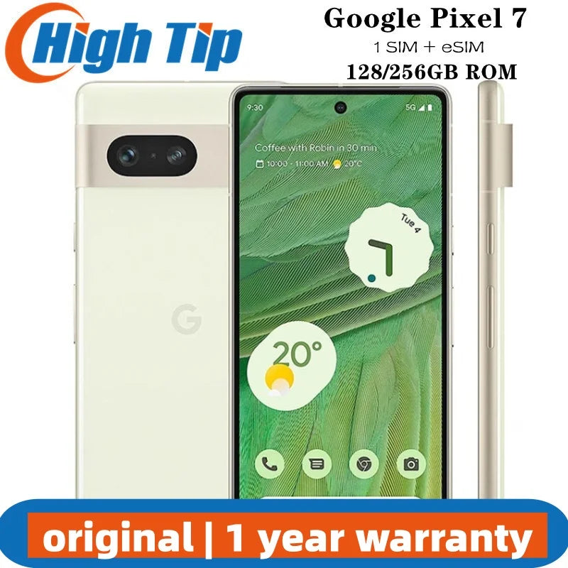Unlocked Google Pixel 7 5G 6.3" 8GB RAM 128/256GB ROM NFC Octa Core Google Tensor G2 Original Android Smartphon Mobile Phone