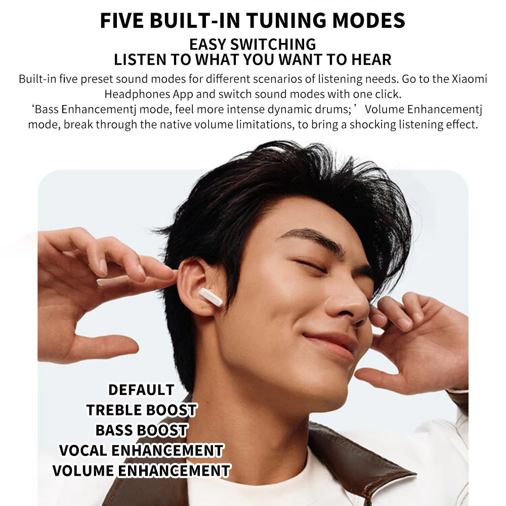 New Xiaomi Redmi Buds 6 Vitality Edition Bluetooth 5.4 Noise Reduction Earphone 30H Battery Life 5 Tuning Modes Wireless Headset