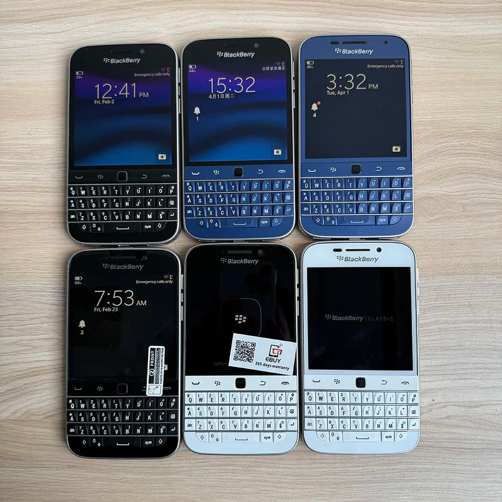 BlackBerry Classic Q20 Original 3.5 " 4G LTE Mobile Cell Phone WIFI 16G ROM QWERTY Keyboard Unlocked Smartphone 95-99% new