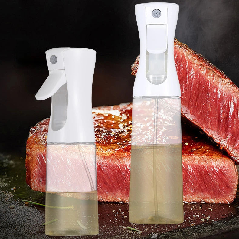 200/300/500ml Oil Spray Bottle BBQ Cooking Olive Oil Sprayer Plastic Baking Oil Spray Empty Bottle Vinegar Bottle Or Oil brush