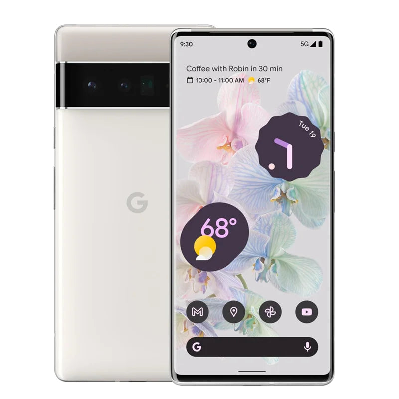 Google Pixel 6 Pro 5G 6.71" 12GB RAM 128/256/512GB ROM NFC Google Tensor Original Unlocked 6Pro Android Cell Phone