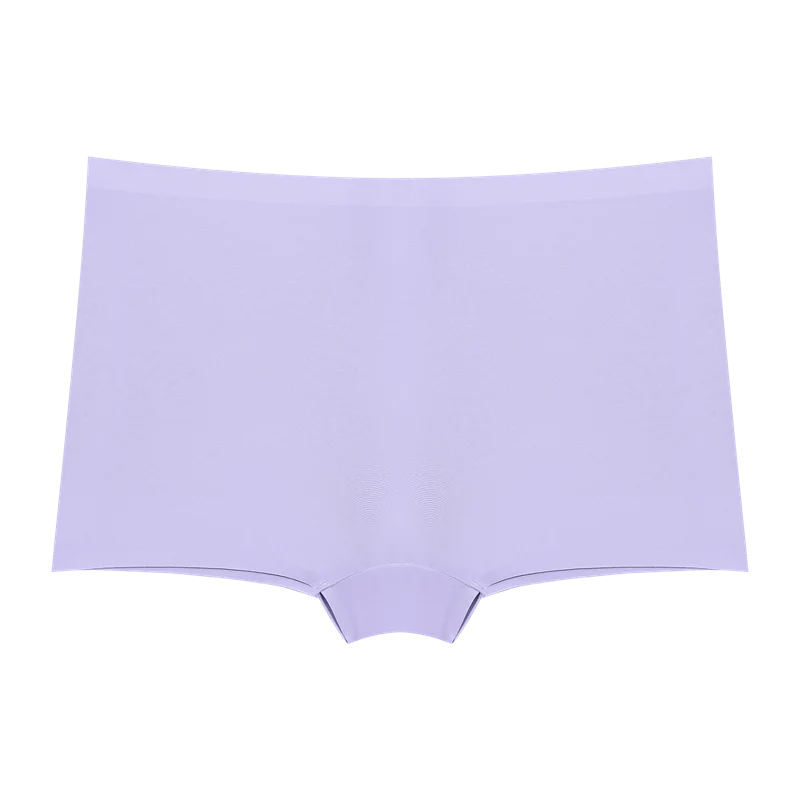 3Pcs Women's Seamless Sports Boxers Underwear Female Solid Color Panties Comfortable Brief Cozy Lingerie Intimate Underpant S-XL