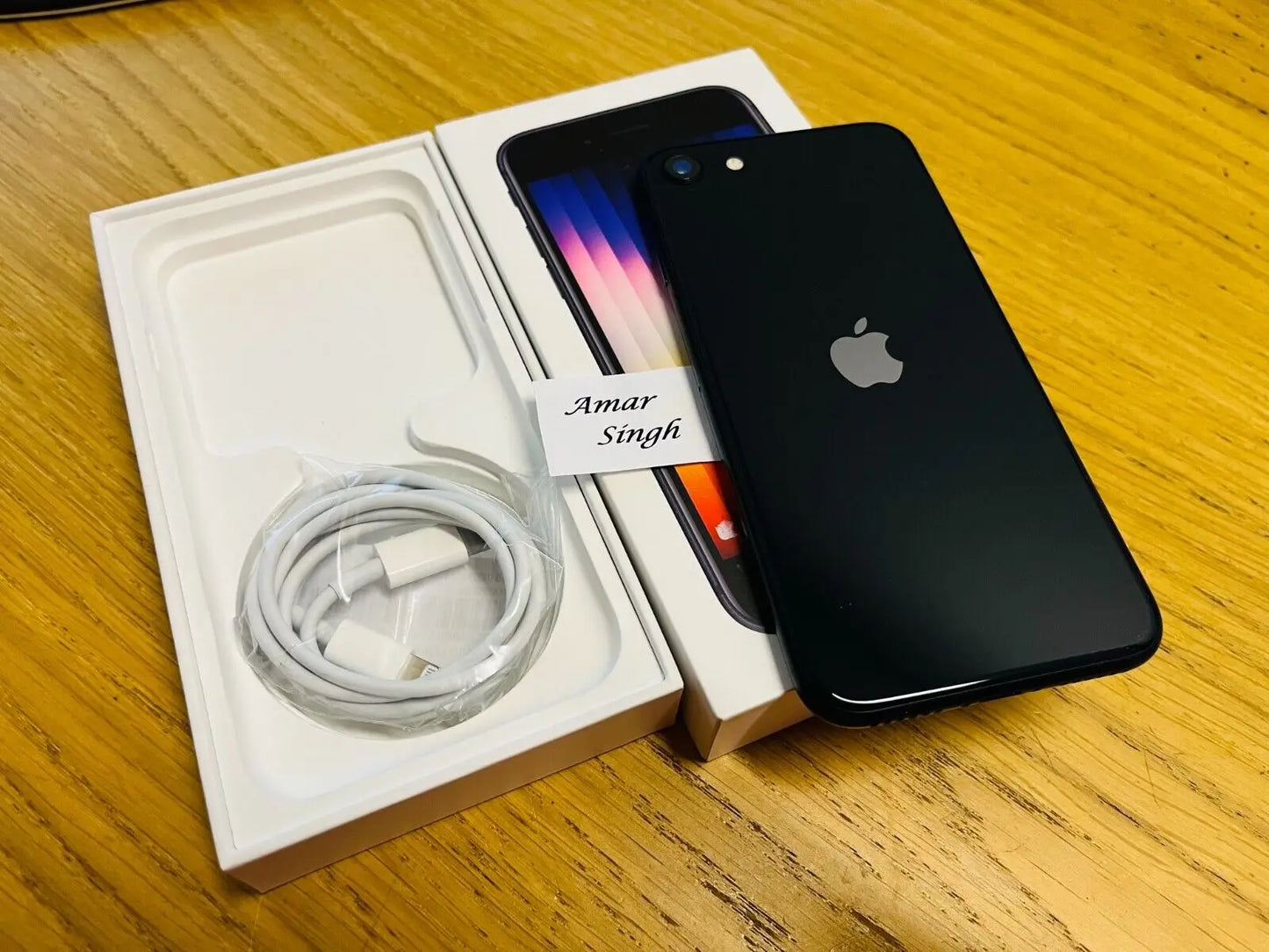 Original iPhone SE 3 (2022) 5G SE3 4.7" Unlocked 64/128GB ROM IOS Fingerprint A15 Bionic IPS LCD NFC Small Screen Phone