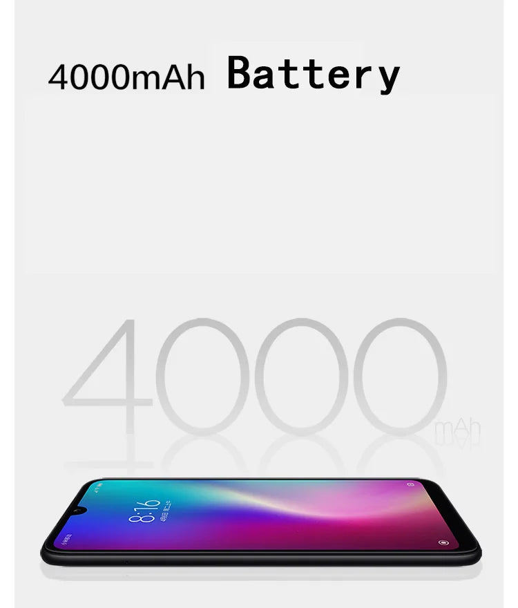 Original Xiaomi Redmi 7 4GB 64GB 6.81'' Mobile Phone