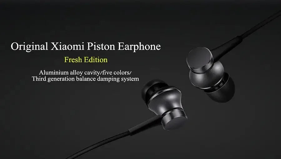 Original Xiaomi Bass Sound Earphone Wired 3.5MM In-ear Sport Music Headphone with Mic HiFi Gaming Headset For Android Smartphone