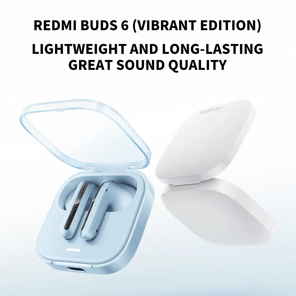 New Xiaomi Redmi Buds 6 Vitality Edition Bluetooth 5.4 Noise Reduction Earphone 30H Battery Life 5 Tuning Modes Wireless Headset