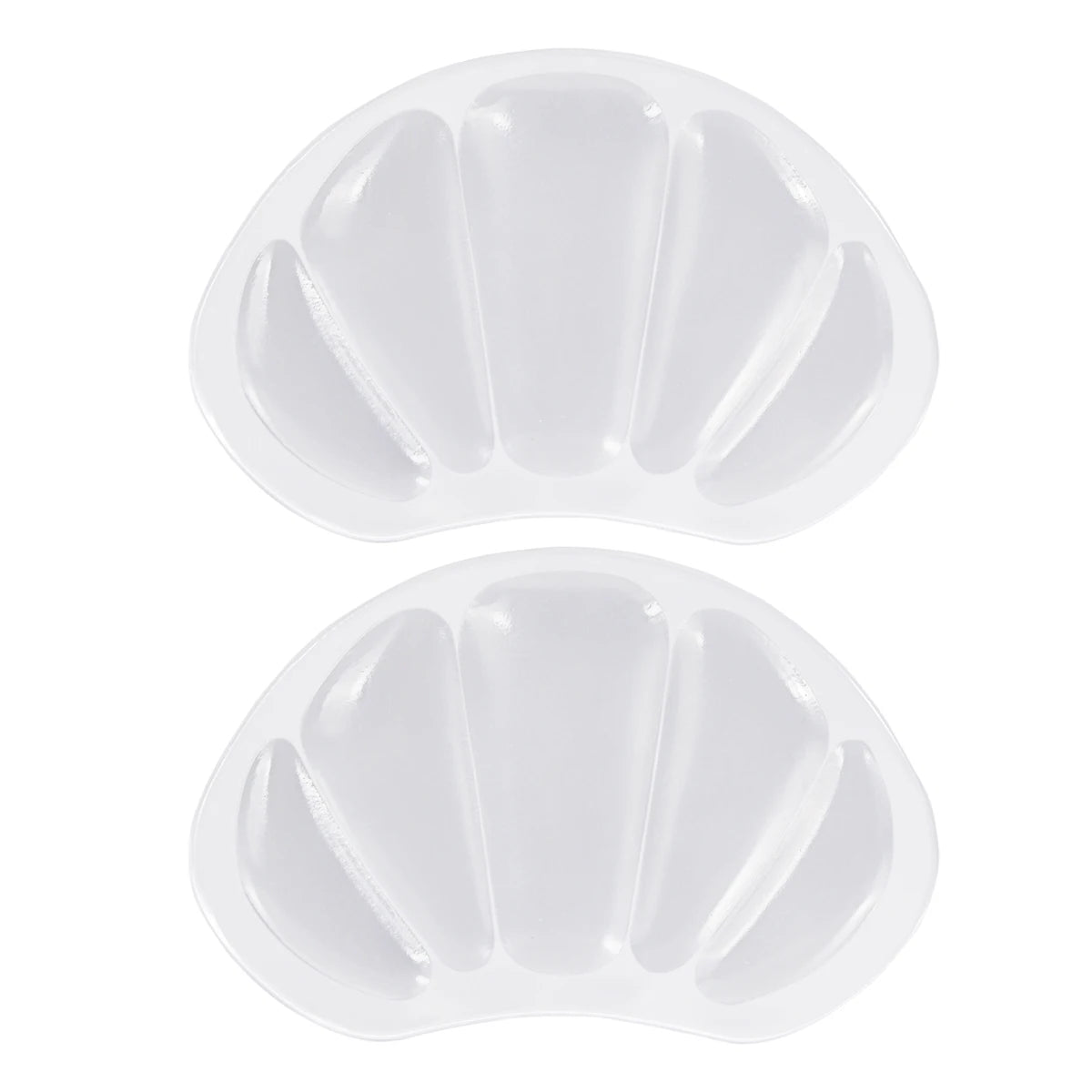 Clear Silicone Heel & Forefoot Cushion Pads, Lightweight Breathable Comfort Inserts for High Heels & Sneakers Unisex
