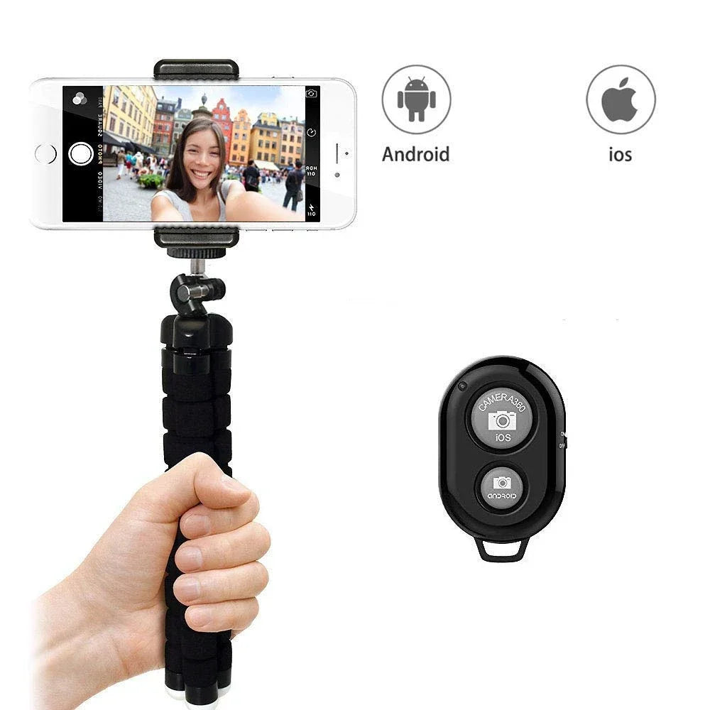 Smartphone Universal Tripod Phone Tripod for Mobile Monopod Tripod for Camera Holder Selfie Bluetooth-compatible Remote Shutter