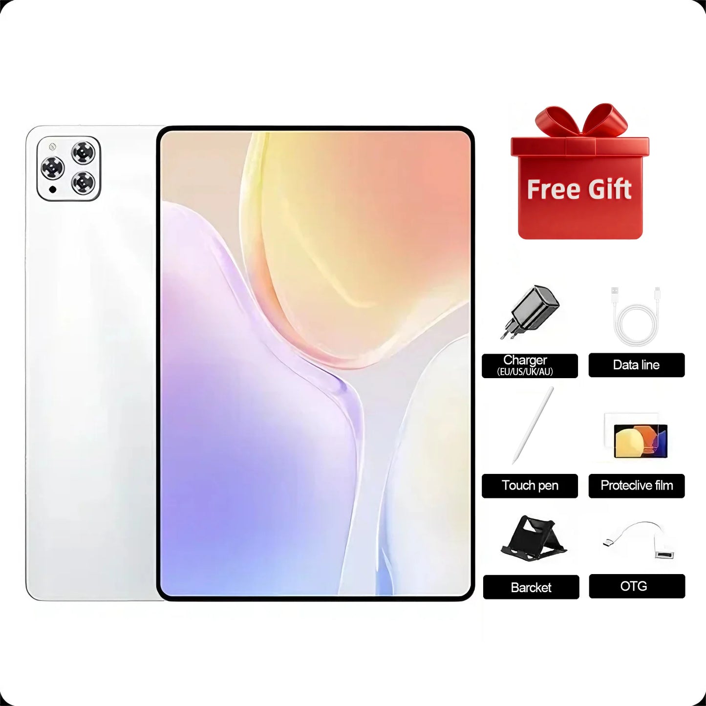 2026 12 inch iPad Air Pro 5G Tablet 24GB+2T 20000mAh Snapdragon 8Gen3 Android 16 5G Dual SIM GPS WIFI Original tableta android