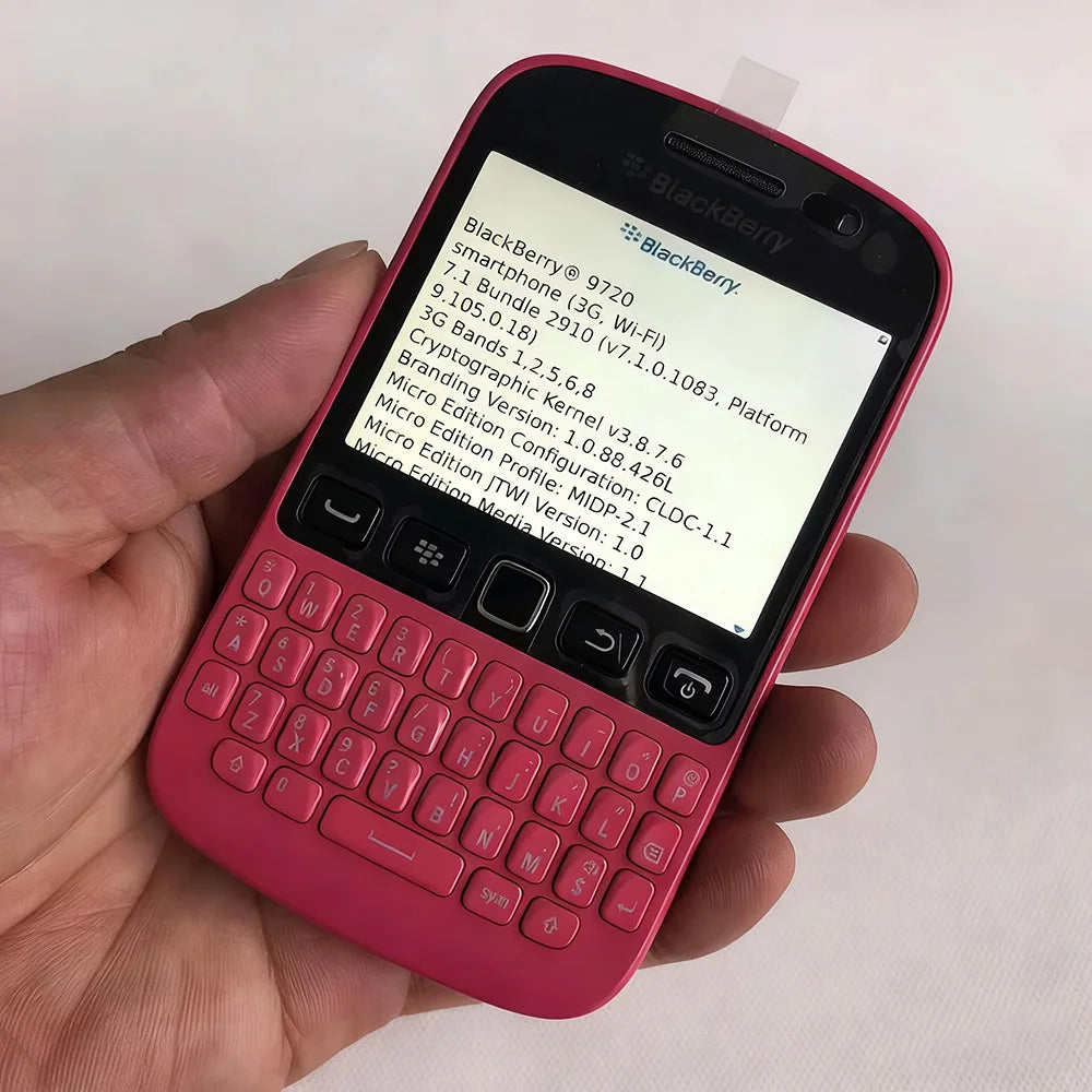 Blackberry 9720 GSM 3G Mobile Cell Phone 2.8" 5MP WiFi Original Unlocked Smartphone QWERTY Keyboard Cellphone Made on 2013 Year