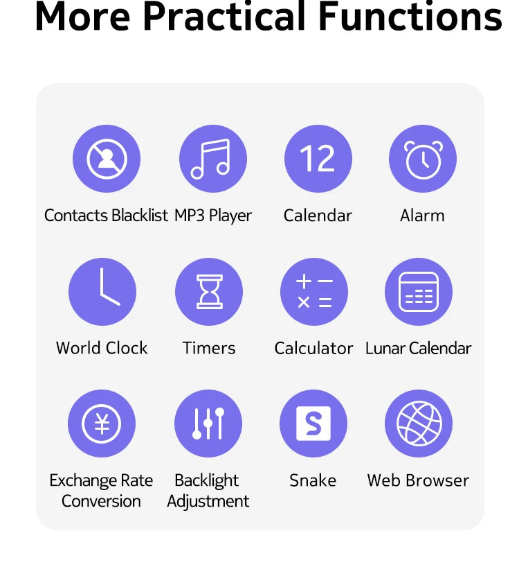 New and Original Nokia 125 4G Feature Phone Dual SIM 1450mAh Bettery Bluetooth 5.0 FM Radio Mobile Phone Hebrew Keyboard