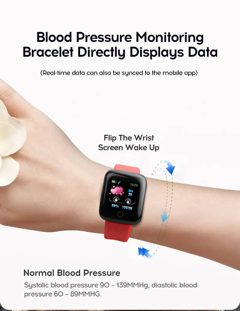 116plus Smart Watch Men Women Bluetooth Connected Phone Music Fitness Multifunctional Sports Bracelet Sleep Monitor Smartwatchs