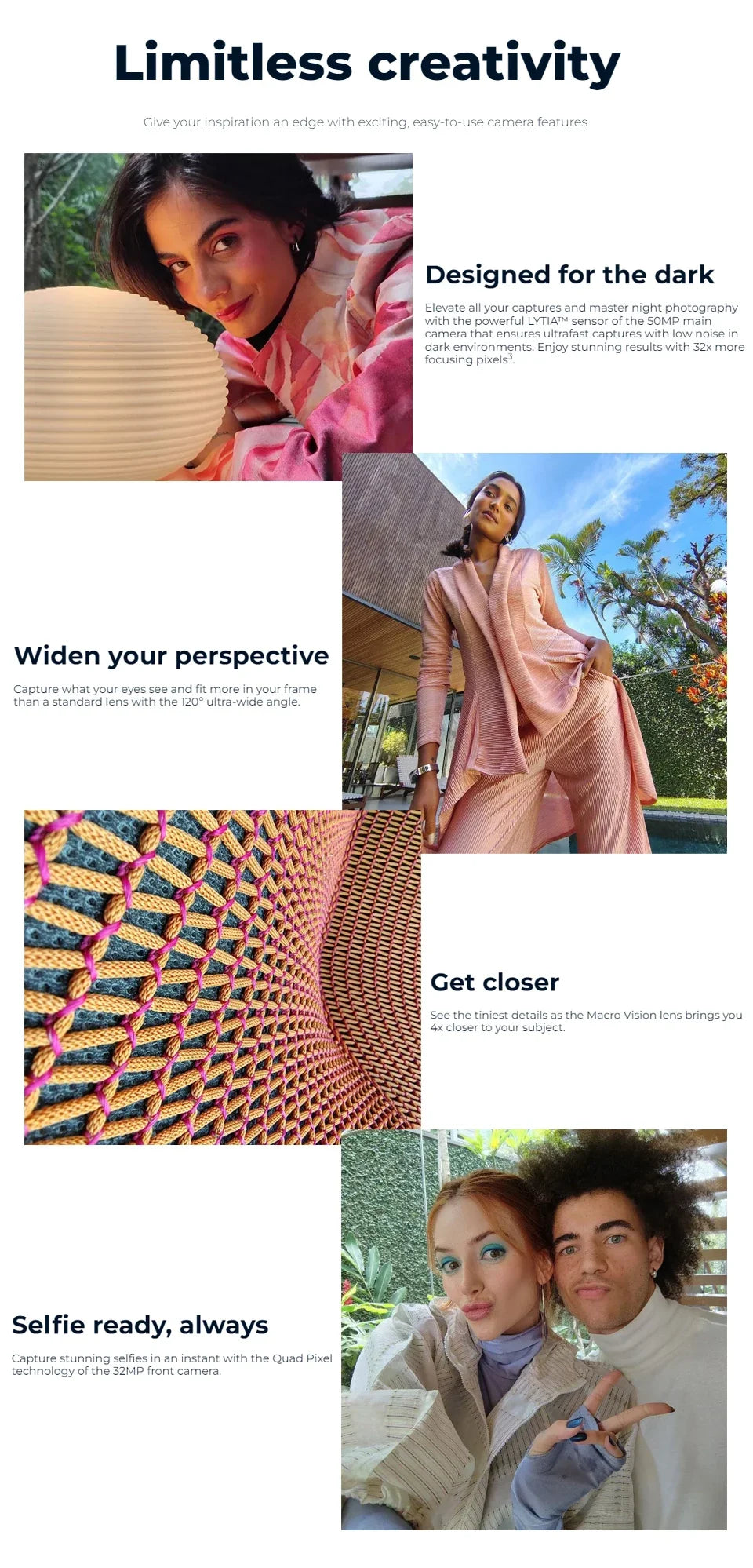 Motorola Edge 50 Fusion Smartphone 5G Snapdragon 7 Gen2 6.7" 144Hz P-OLED Screen 50MP Camera 5000mAh Battery Taiwan Version