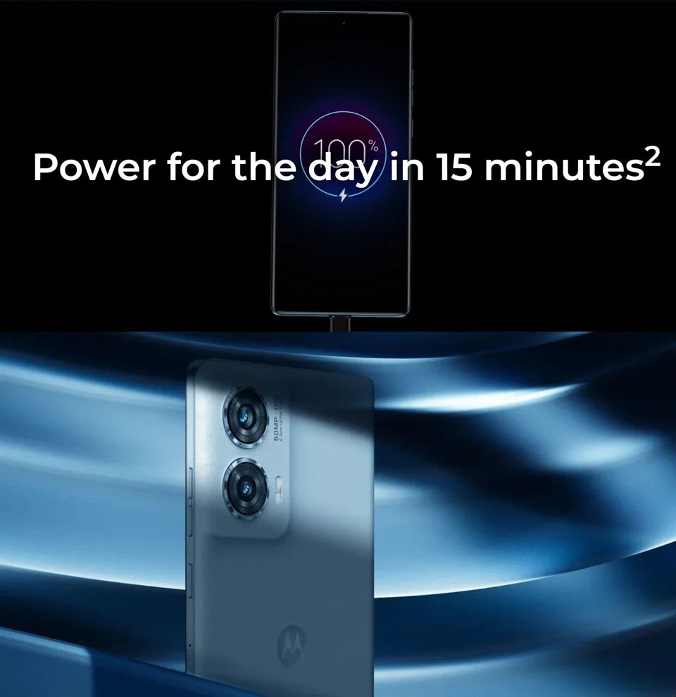 Motorola Edge 50 Fusion Smartphone 5G Snapdragon 7 Gen2 6.7" 144Hz P-OLED Screen 50MP Camera 5000mAh Battery Taiwan Version