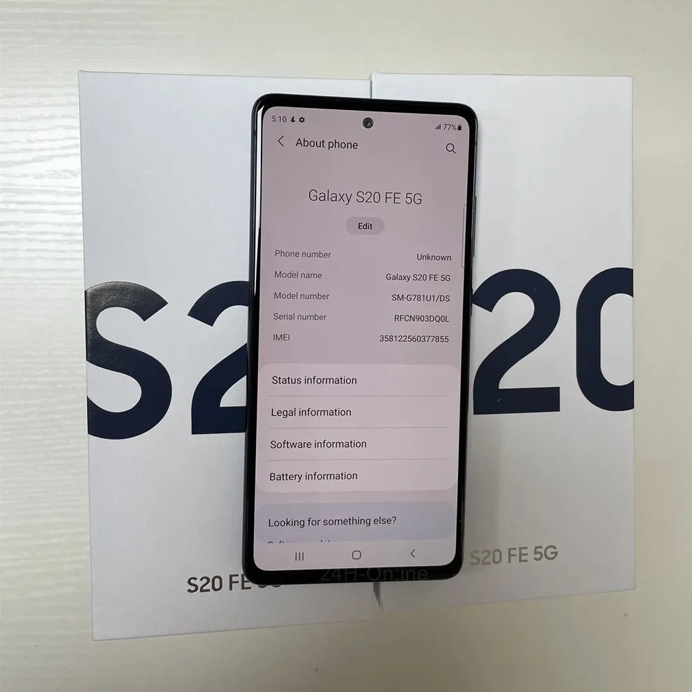 Samsung Galaxy S20 FE S20 Lite 5G G781U1 G7810 G781B 6.5" ROM 128/256GB RAM 6/8GB Snapdragon NFC Original Unlocked Cell Phone
