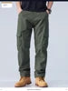 Men Streetwear Casual Straight Multi Pockets Cargo Pants Customized Men Hot Sale Outdoor Hiking Cotton Oversize Cargo Trousers