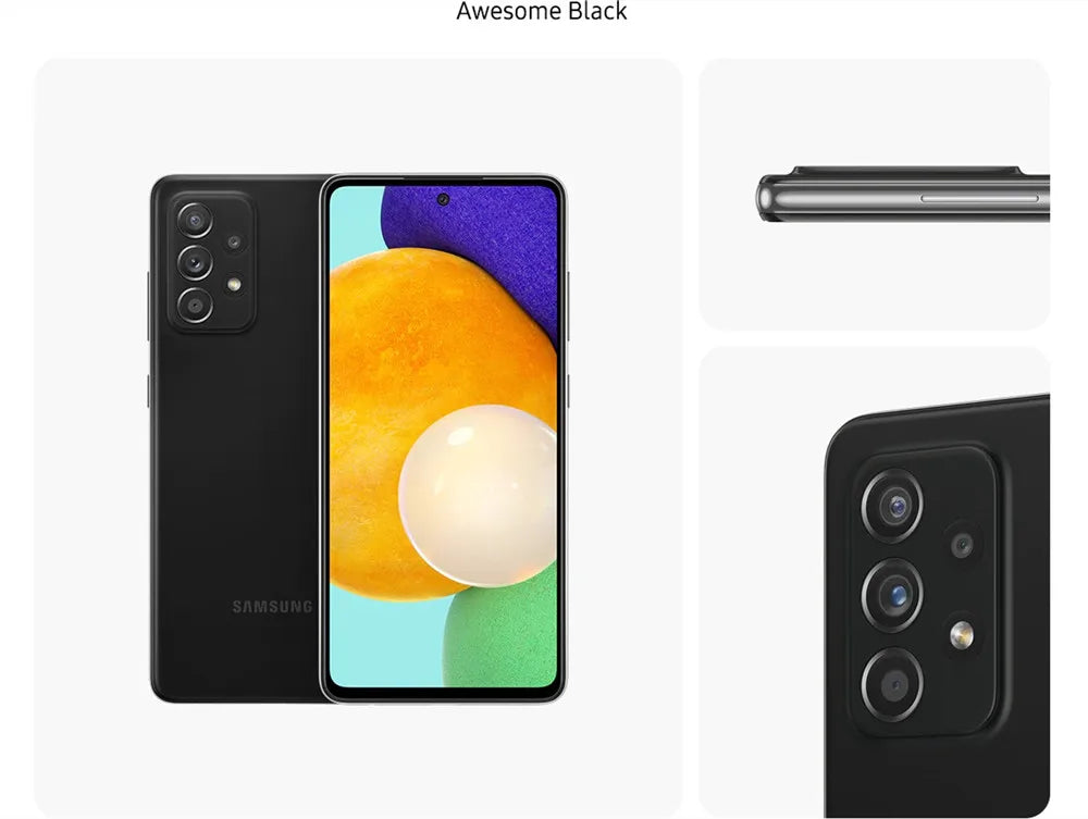 Samsung Galaxy A52 5G A526U1 A5260 A526B 128/256GB ROM 6/8GB RAM 6.5" Snapdragon Octa Core NFC Original Android Cell Phone