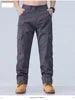Men Streetwear Casual Straight Multi Pockets Cargo Pants Customized Men Hot Sale Outdoor Hiking Cotton Oversize Cargo Trousers