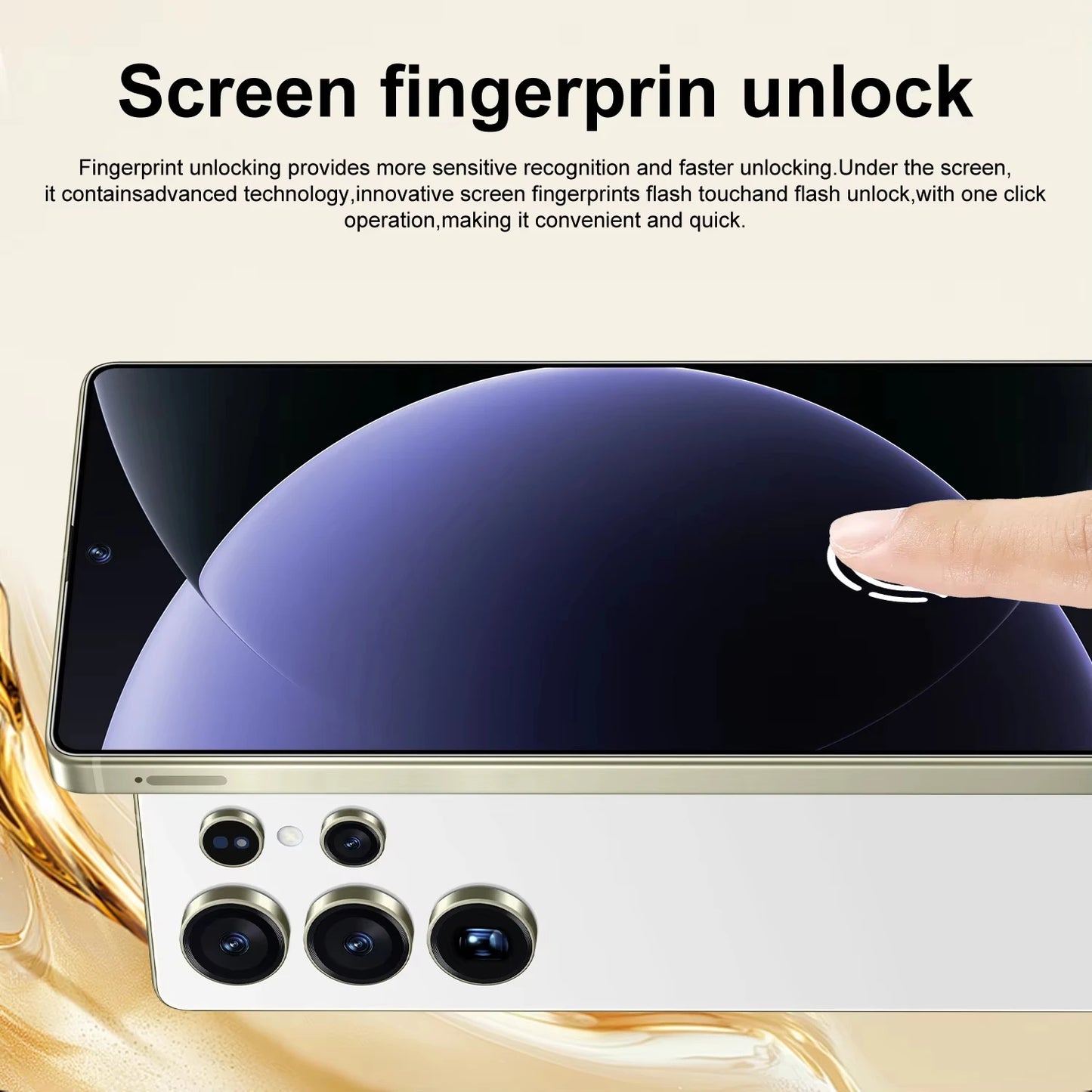 Original S26 Ultra SmartPhone 5G 7.3HD Screen 16G+1TB 8000Mah 72MP Android14 Dual Sim Face Unlock LTE/CDMA Cellular Mobile