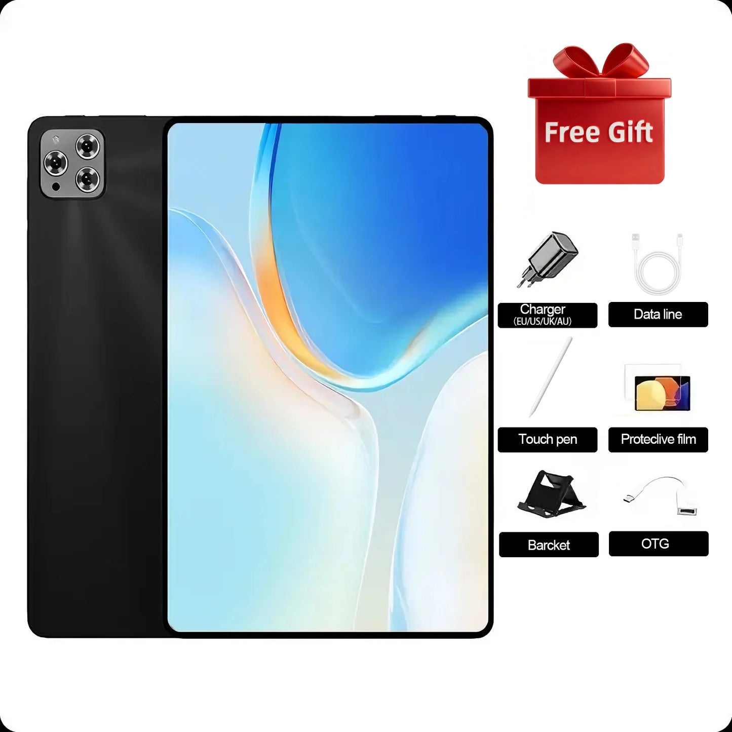 2026 12 inch iPad Air Pro 5G Tablet 24GB+2T 20000mAh Snapdragon 8Gen3  Android 16 5G Dual SIM GPS WIFI Original tableta android