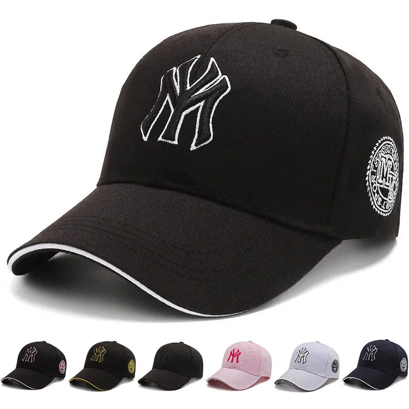 1PC Unisex Casual Baseball Caps Letter Embroidery Hip-hop Hats Spring Autumn Outdoor Adjustable Trucker Caps Sunscreen Hat