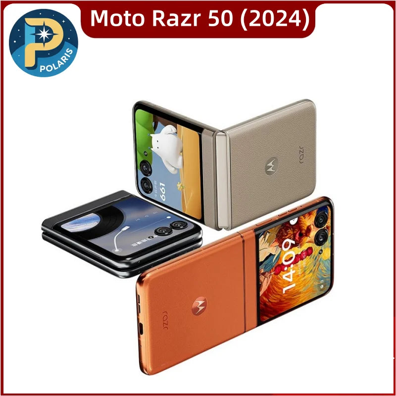Original Motorola Moto Razr 50 (2024) XT2453 8GB+256GB ROM 1 Sim+1 eSim Virtually New Unlocked Flip Smartphone