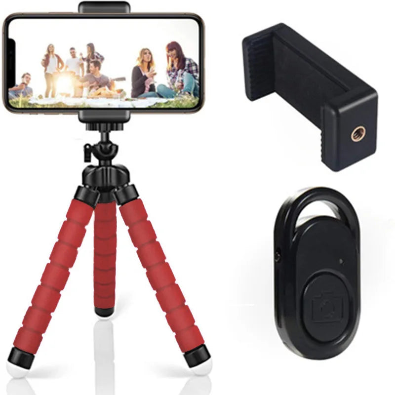 Smartphone Universal Tripod Phone Tripod for Mobile Monopod Tripod for Camera Holder Selfie Bluetooth-compatible Remote Shutter