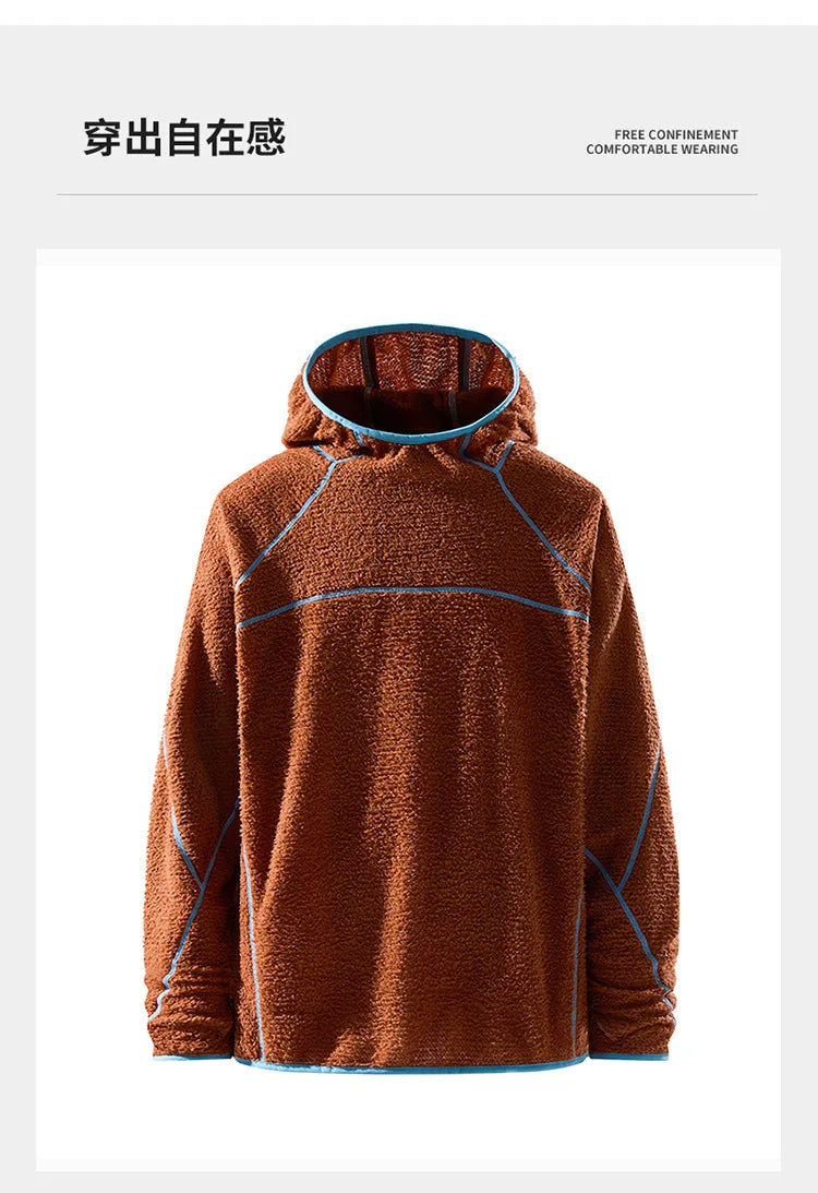 New Hooded Sweatshirt 2025 Winter Lightweight Ultra-Light Warm Hoodie Unisex Solid Color Thickened Hoodie for Autumn and Winter
