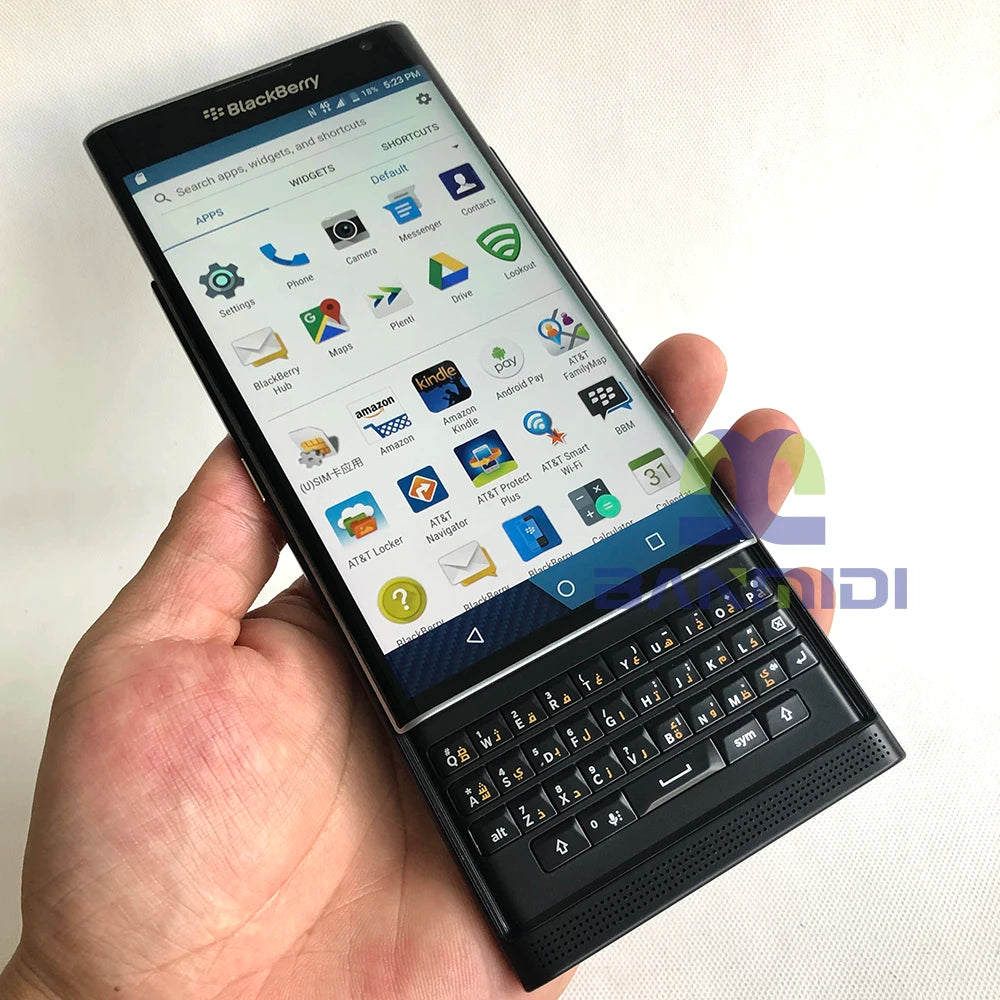 BlackBerry Priv Unlocked Original Mobile Cell Phone 5.4' AMOLED Cellphone 3GB RAM 32GB ROM 18MP Camera Slider Smartphone Android