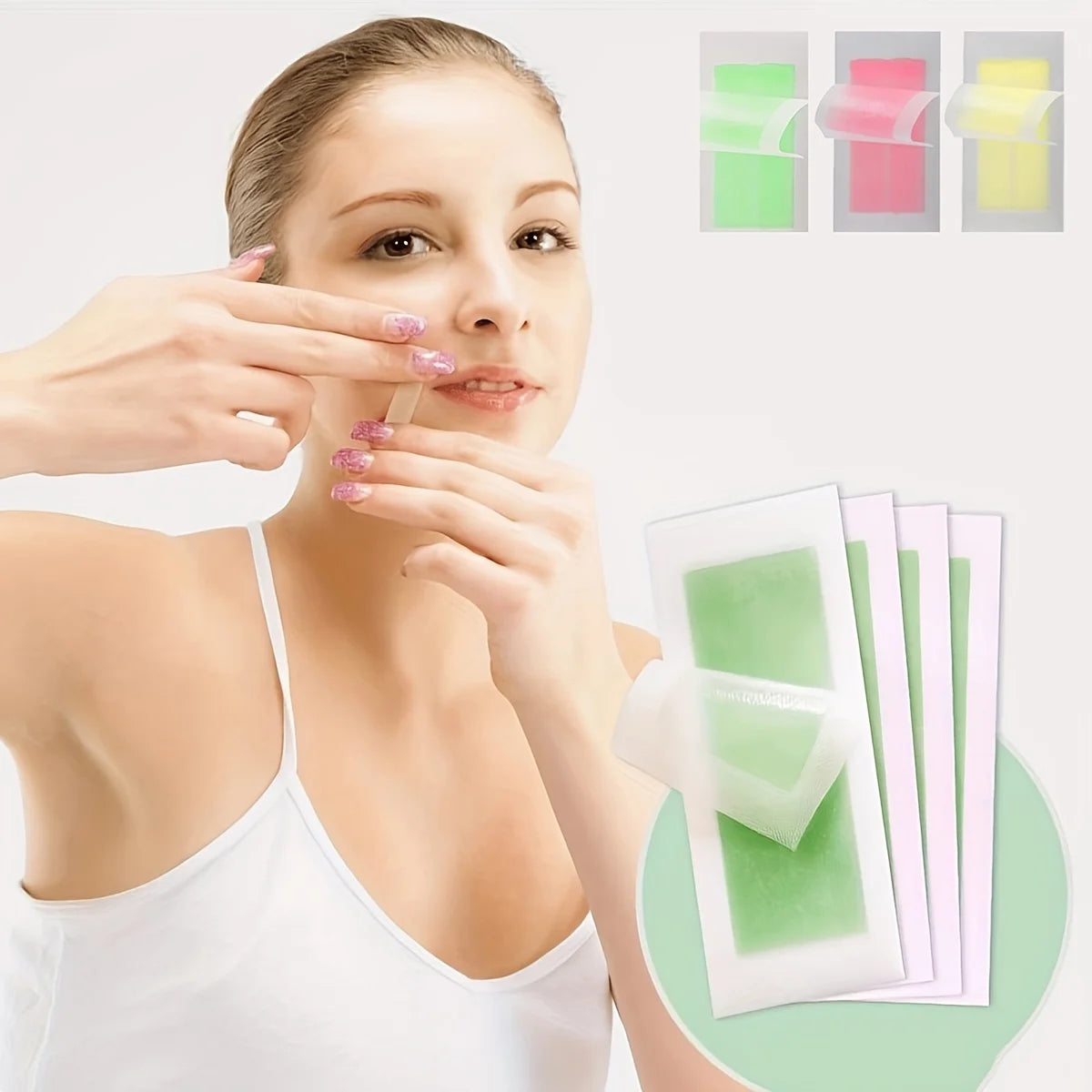 Professional Warning Tapes For Summer Hair Removal, Double Face Cold Warning Paper For Legs, Body, Face,6 Sticks, 10/20 Sticks