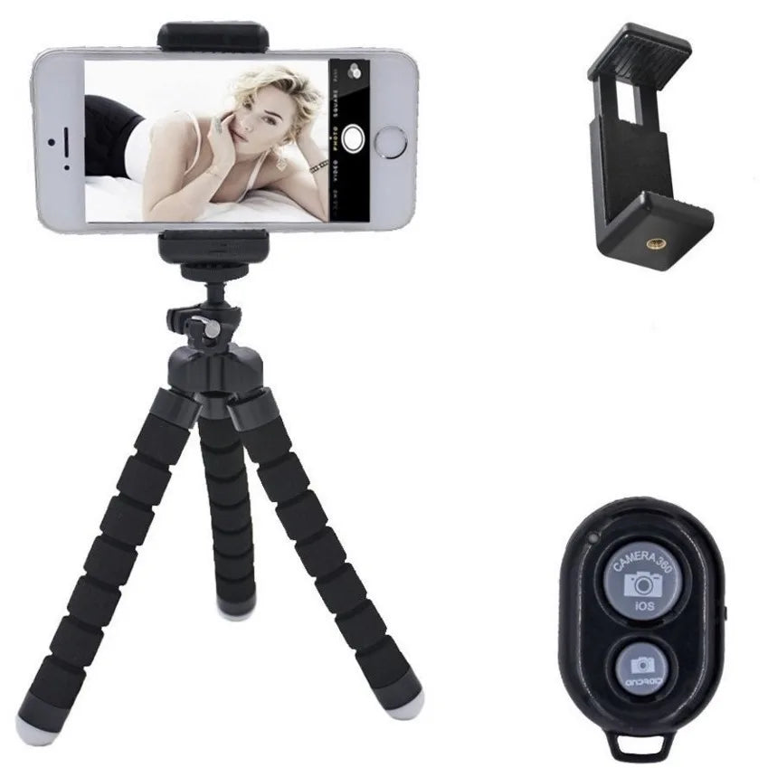 Smartphone Universal Tripod Phone Tripod for Mobile Monopod Tripod for Camera Holder Selfie Bluetooth-compatible Remote Shutter
