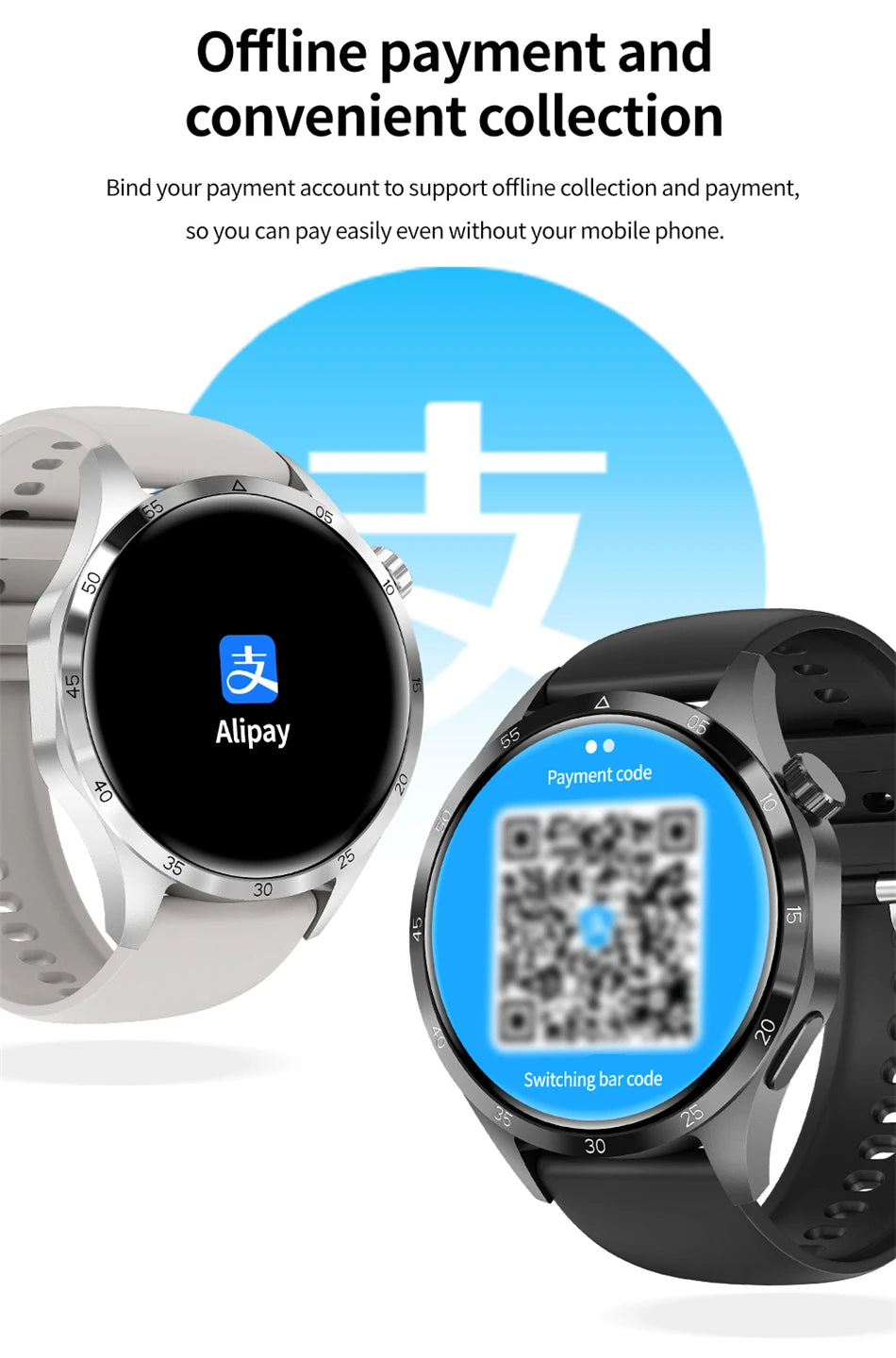 2025 1.53 inch AMOLED HD Screen Watch 4 Pro SmartWatch Men BT Call GPS NFC Health Monitori Smartwatch Mens Watch For Android IOS