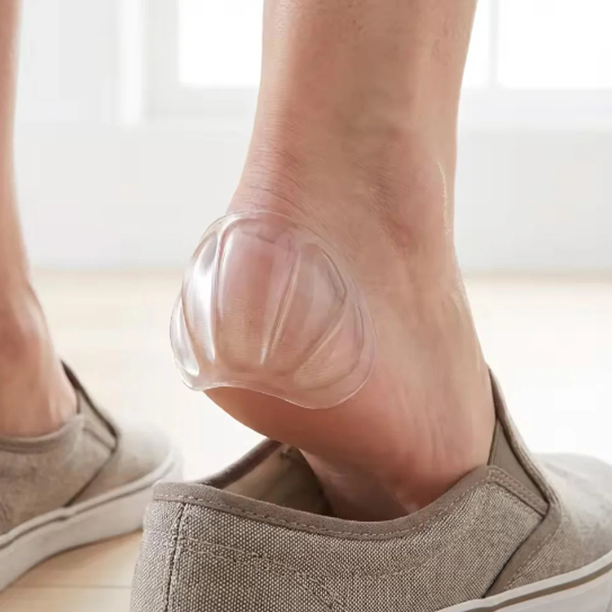 Clear Silicone Heel & Forefoot Cushion Pads, Lightweight Breathable Comfort Inserts for High Heels & Sneakers Unisex