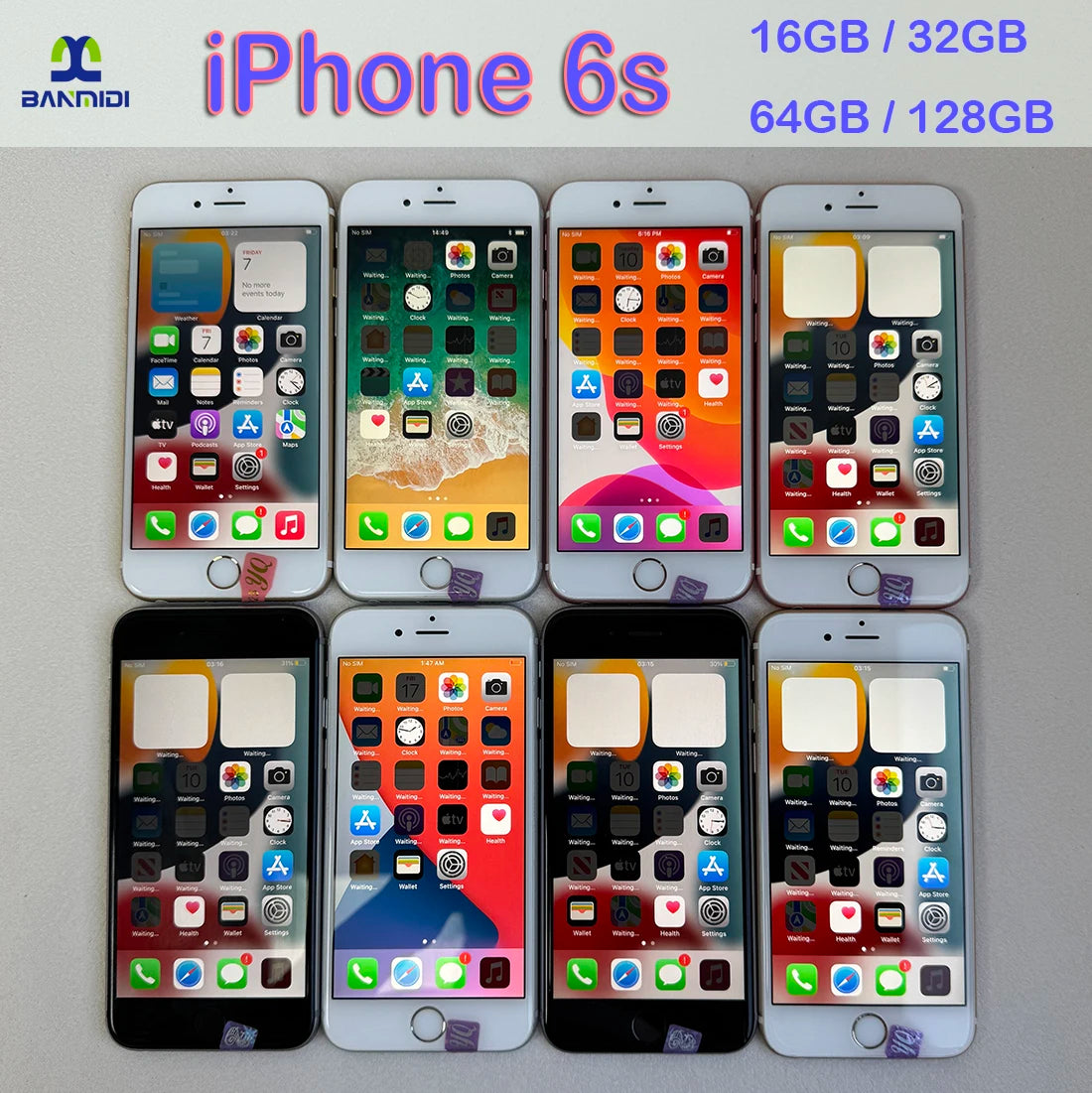Apple iPhone 6S 4.7inch IOS Original Unlocked Mobile Phone 16/32/64/128GB ROM 2GB RAM 12MP 4G LTE Original 90% New CellPhone