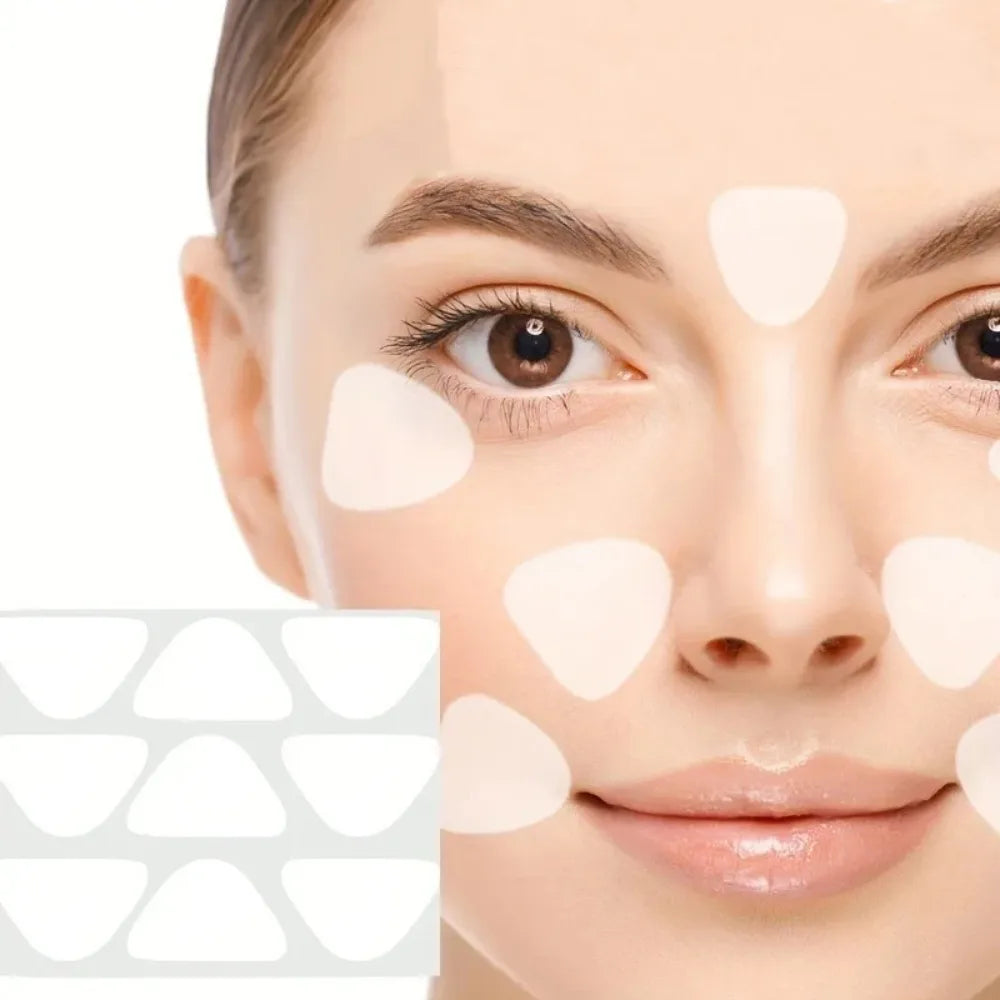 36/90PCS Invisible Nasolabial Fold Patches PE Material Forehead & Smile Patterns Transparent Skin-friendly Anti-Wrinkle Stickers
