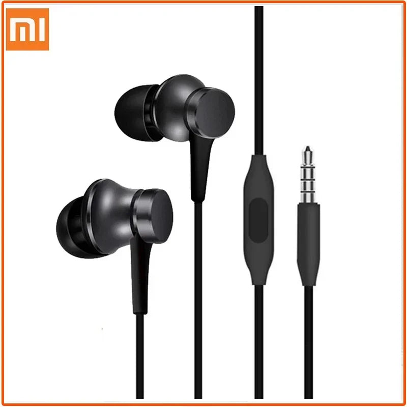 Original Xiaomi Bass Sound Earphone Wired 3.5MM In-ear Sport Music Headphone with Mic HiFi Gaming Headset For Android Smartphone
