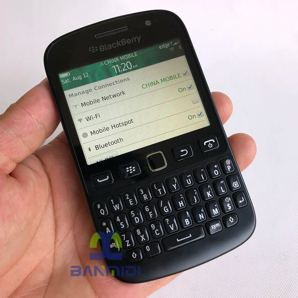 Original Blackberry 9720 Samoa 2G 3G Mobile Cell Phone 2.8" 5MP WiFi BlackBerry OS Smartphone QWERTY Keyboard Cellphone Unlocked