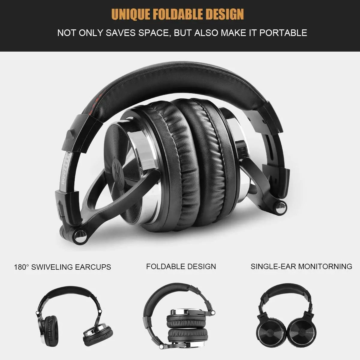 Wired Professional Studio Pro DJ Headphones With Microphone