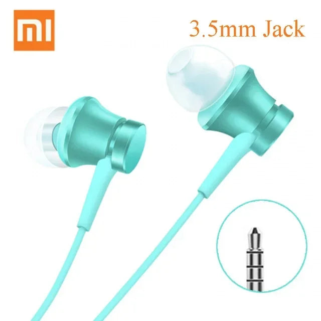 Original Xiaomi Bass Sound Earphone Wired 3.5MM In-ear Sport Music Headphone with Mic HiFi Gaming Headset For Android Smartphone