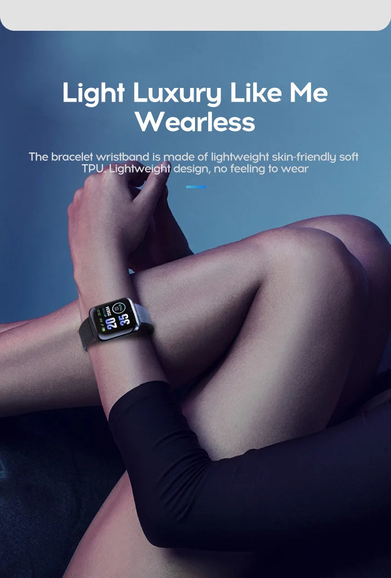 116plus Smart Watch Men Women Bluetooth Connected Phone Music Fitness Multifunctional Sports Bracelet Sleep Monitor Smartwatchs