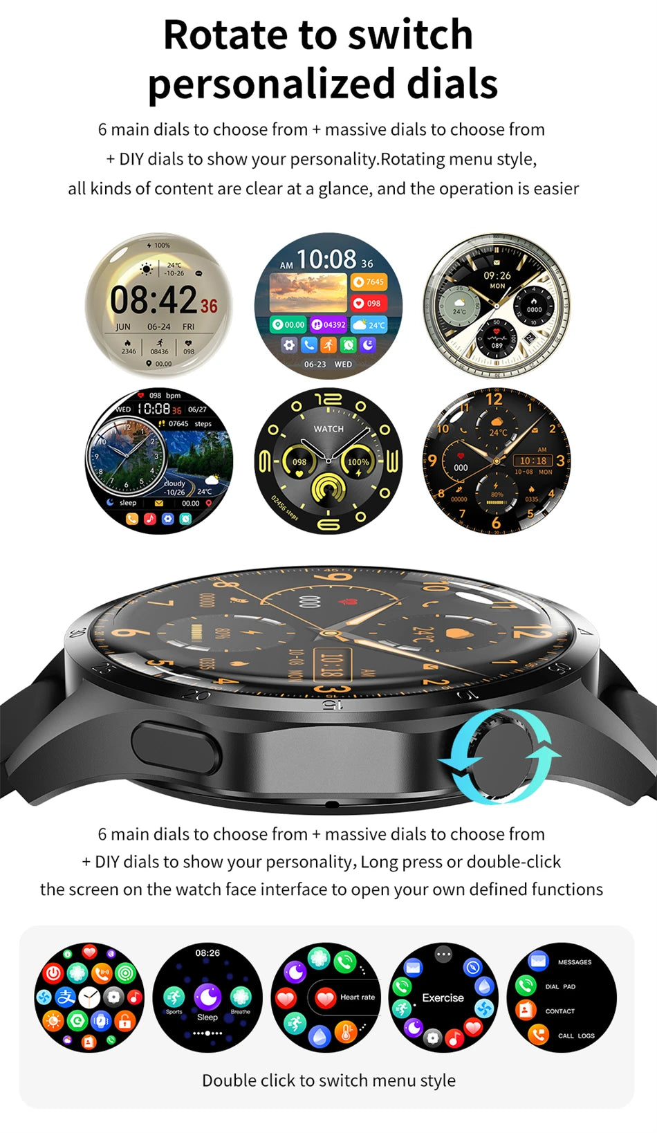 2025 1.53 inch AMOLED HD Screen Watch 4 Pro SmartWatch Men BT Call GPS NFC Health Monitori Smartwatch Mens Watch For Android IOS