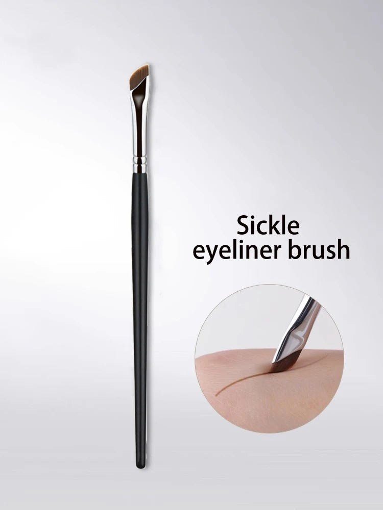 Sickle Eyeliner Brush Eyeshadow Blade Brush Detail Brush Diagonal Eyebrow Brushes Undereyelid To Sleeping Silkworm Makeup Tools