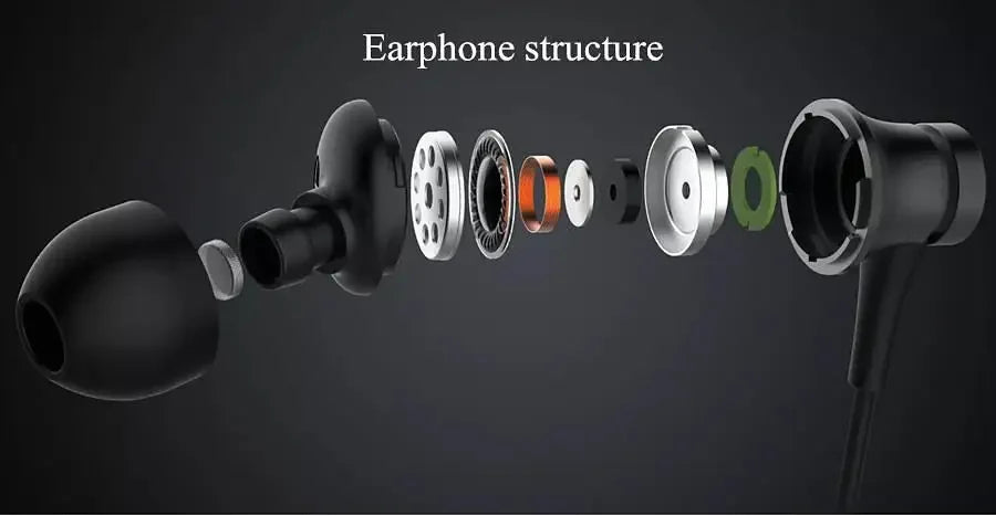 Original Xiaomi Bass Sound Earphone Wired 3.5MM In-ear Sport Music Headphone with Mic HiFi Gaming Headset For Android Smartphone
