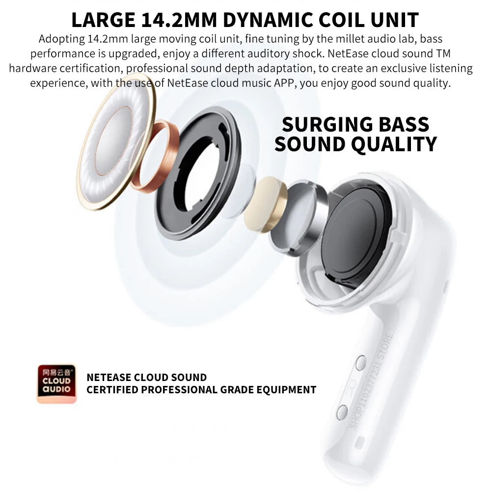 New Xiaomi Redmi Buds 6 Vitality Edition Bluetooth 5.4 Noise Reduction Earphone 30H Battery Life 5 Tuning Modes Wireless Headset