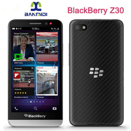 Original Unlocked BlackBerry Z30 Mobile Cell Phone Dual core 4G LTE WiFi 8MP Camera 5" AMOLED 16GB ROM BlackBerry OS Smartphone